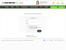 Tablet Screenshot of hosting.domena.pl